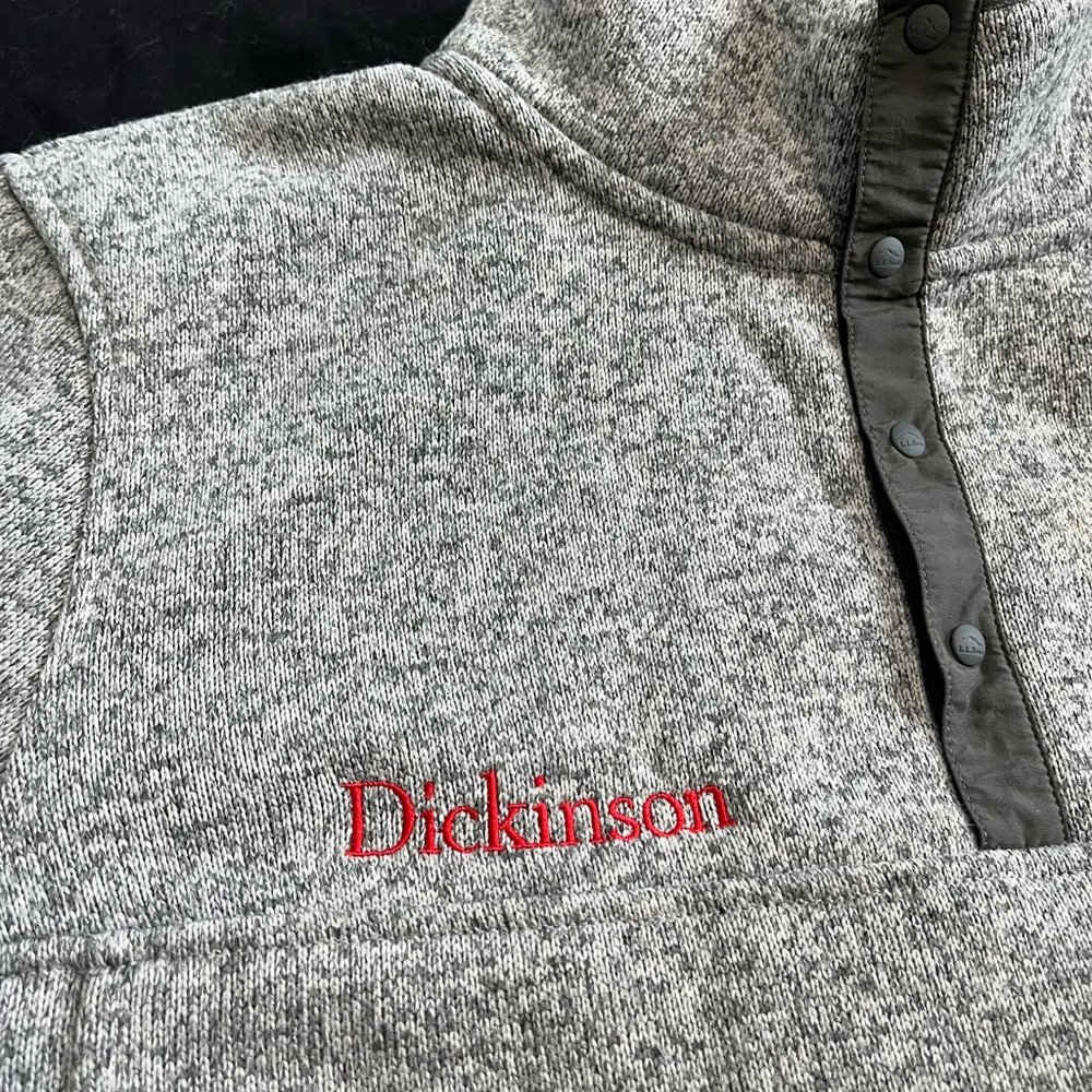L.L. Bean Dickinson College Fleece Pullover - Picture 2 of 6